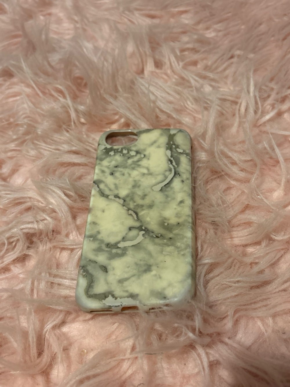 Marble Pattern White & Gray Phone 6/7 Case - Unbranded